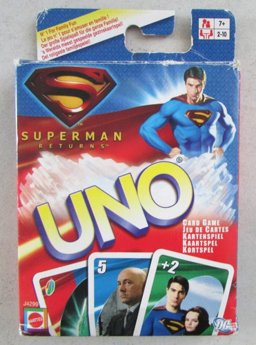 Jeu 112 cartes uno - uno, superman