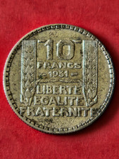 1931 Pièce de 10 Francs ARGENT Turin - 10 grammes.