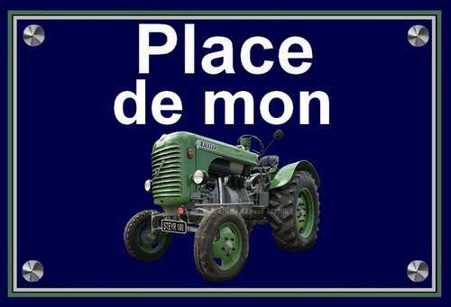 Plaque place mon - ", de