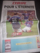 L’équipe Lundi 13 Juillet 1998 France 98 Champions Victoire Coupe du Monde