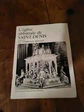 Plaquette ancienne Eglise abatiale de Saint Denis Bon état