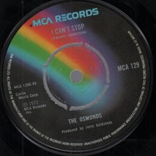 Osmonds I Can't Stop 7" vinyl