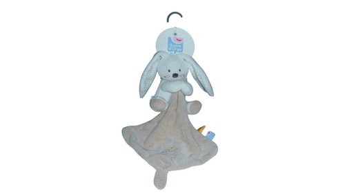 Peluche mouchoir lapin sucre - peluche,