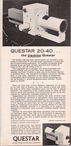 Questar tracking - questar,