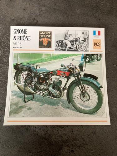 Carte fiche moto - carte, collection