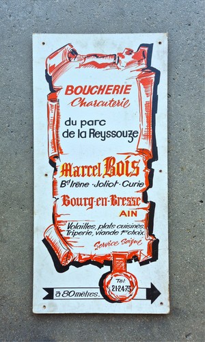 Enseigne commerce boucherie - de,