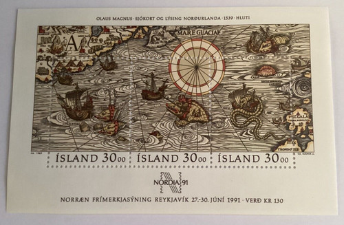 Timbres islande feuillet - ,