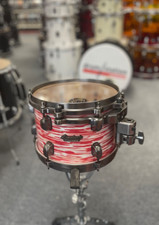 Tama Starclassic Maple Tom „ Rouge/Blanc Huître " 10x7 “, Fumé Noir Nickel Hw