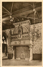 Louvain - Leuven - Hôtel de ville - Cheminée en pierre au premier étage