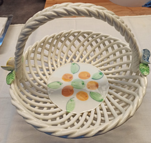 Panier céramique tressée - céramique,