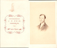 Keim, Lebanon, Pennsylvania, USA, Jeune homme aux yeux bleus tranparents Vintage