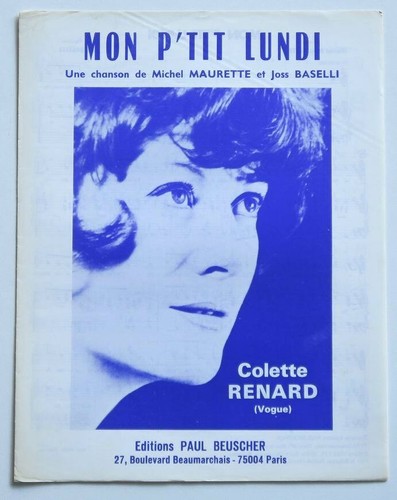 Partition sheet music - , colette