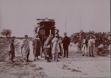 Tunisie, Sfax, devant la maison cantonnière de Bir Chaaba Vintage print, tirage 