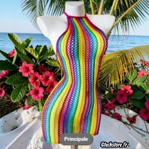 Robe plage sexy - robe, résille