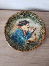 Assiette Murale Berger Poterie Bruno Dose XXème
