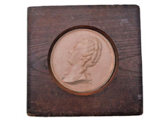 Jean Baptiste Nini medaillon terre cuite portrait Marie Antoinette 1780