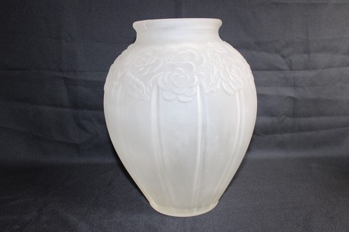 Grand vase verre pressé - vase, en