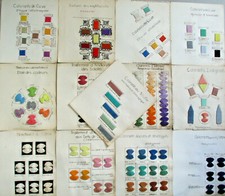 COUPE COUTURE BRODERIE: LOT DE