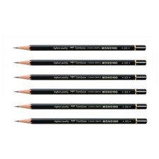 [MONO-100-2H-6] TOMBOW Lot de 6 Crayons Graphite Haute Qualité MONO 100 2H