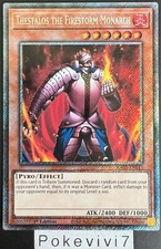 Carte YU-GI-OH! THESTALOS THE FIRESTORM MONARCH RA03-EN143 PSR NEUF
