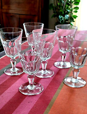 BACCARAT  CRISTAL 6 verres à vin modèle Missouri authentiques années 1970