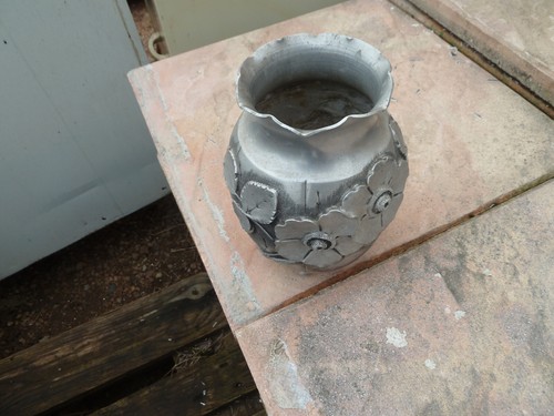 Vase etain art deco signe - vase,