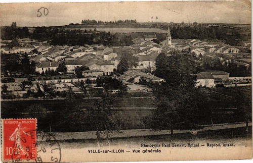 Cpa ville sur illon - -, vue
