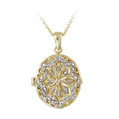 18k plaqué diamant accent - 18k,