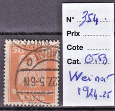 TIMBRE 1924-25 ALLEMAGNE