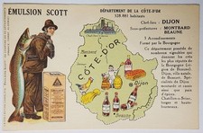 Carte publicitaire - Emulsion SCOTT - huile de foie - Cote d'or Dijon
