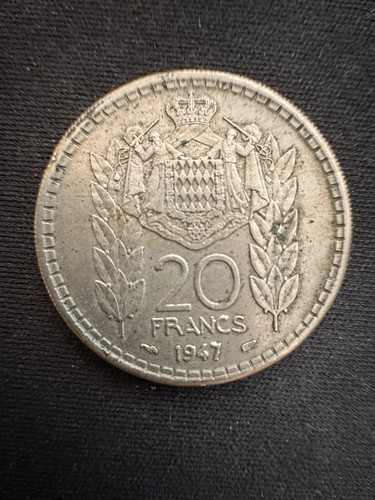 Piece francs monaco 1947 - piece,