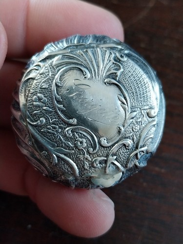 Boite argent ancienne pilulier - boite,