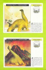 Fiche Edito service S.A. - 1990 - L'extinction des dinosaures 1 et 2