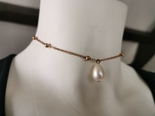 Collier doré chainette avec