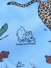 Coupon de tissus TINTIN ET