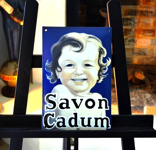 Plaque émaillée savon - émaillée, cadum