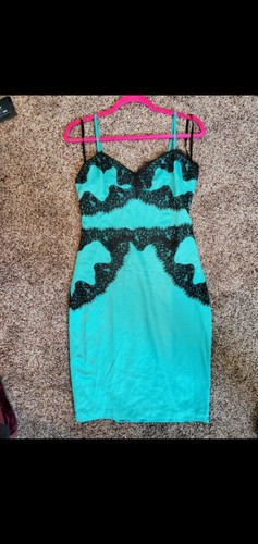 Nwot bebe silk satin green - silk,