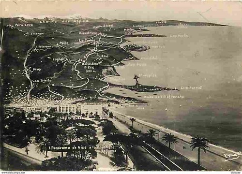 Carte postale alpes - carte,