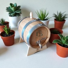 Baril/fût de Chêne 5L Neuf avec Robinet en Acier Inoxydable