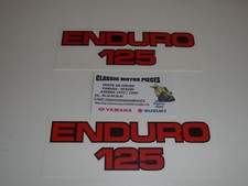 125 DTMX YAMAHA ANNEE 1978 EMBLEMES COMPATIBLES POUR CACHES LATERAUX