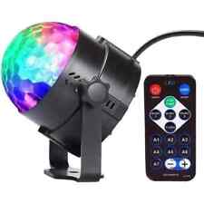 Jeux de Lumière LED Lampe de Scène Boule à Facette Télécommande Spot Soirée DJ