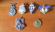 LOT DE 6 MEDAILLES ET INSIGNES