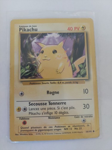 Carte pokémon pikachu edition - pokémon,