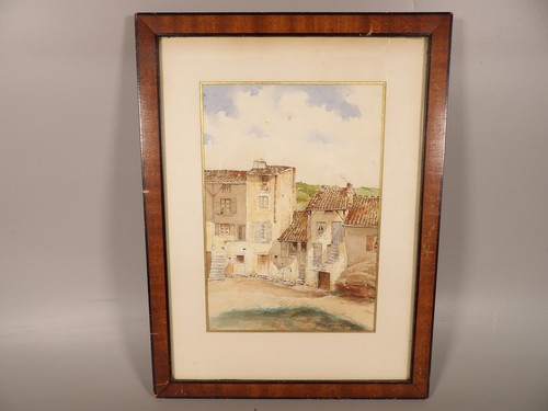 Aquarelle ancienne paysage - aquarelle,