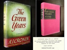 The GREEN YEARS by A. J. CRONIN 1st Edition LITTLE BROWN & Co EO 1944 + Jacket