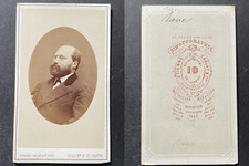 Carjat, Paris, Rane, homme politique ? à identifier, circa 1865 vintage cdv albu