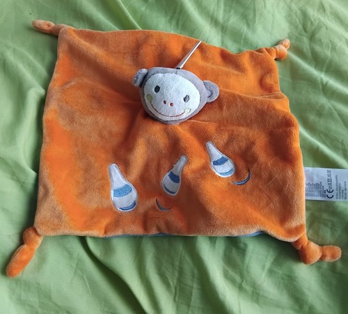 Doudou plat singe kitchoun - doudou,
