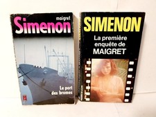 Lot de 2 livres de simenon, la