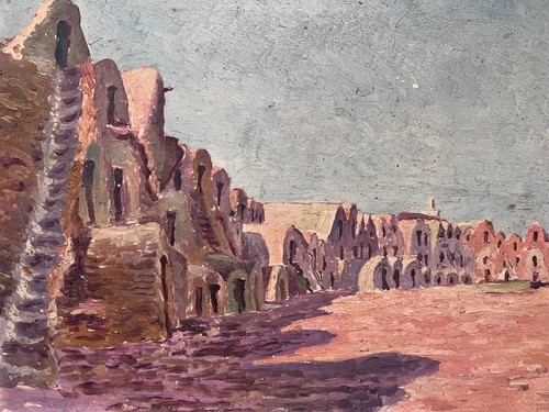 Paysage orientaliste tableau - -,