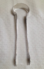 GRANDE PINCE A SUCRE OU GLACON EN METAL ARGENTÉ DE ERCUIS DECOR DE COQ